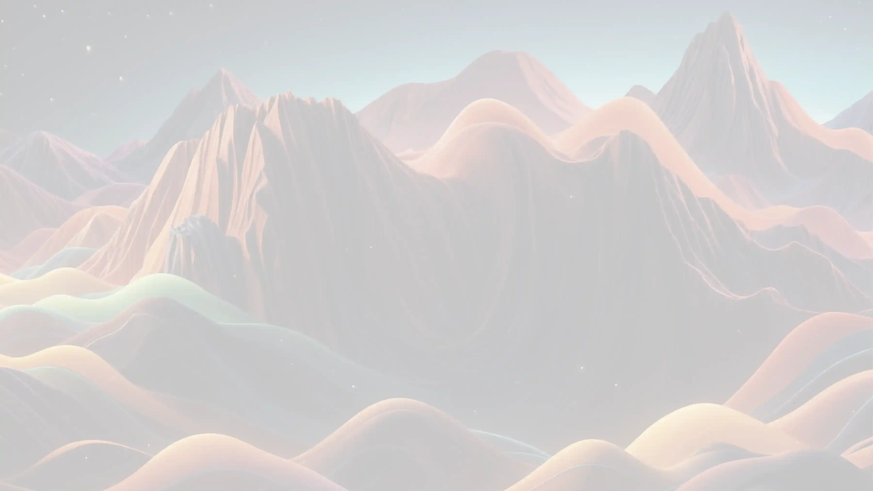 Abstract mountain landscape